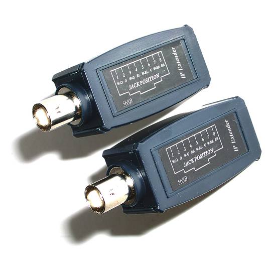 Extensor passiu TCP/IP per coaxial RG59 emissor i receptor IP01