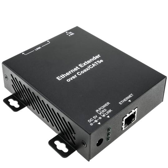 TCP/IP active extender by coaxial and UTP Cat.5 sender and receiver IP03