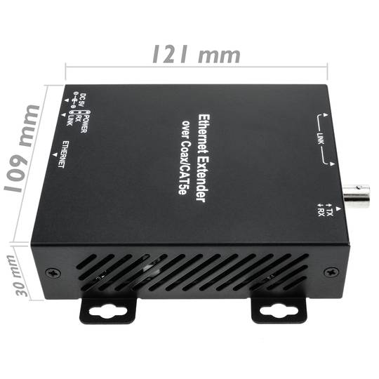 TCP/IP active extender by coaxial and UTP Cat.5 sender and receiver IP03