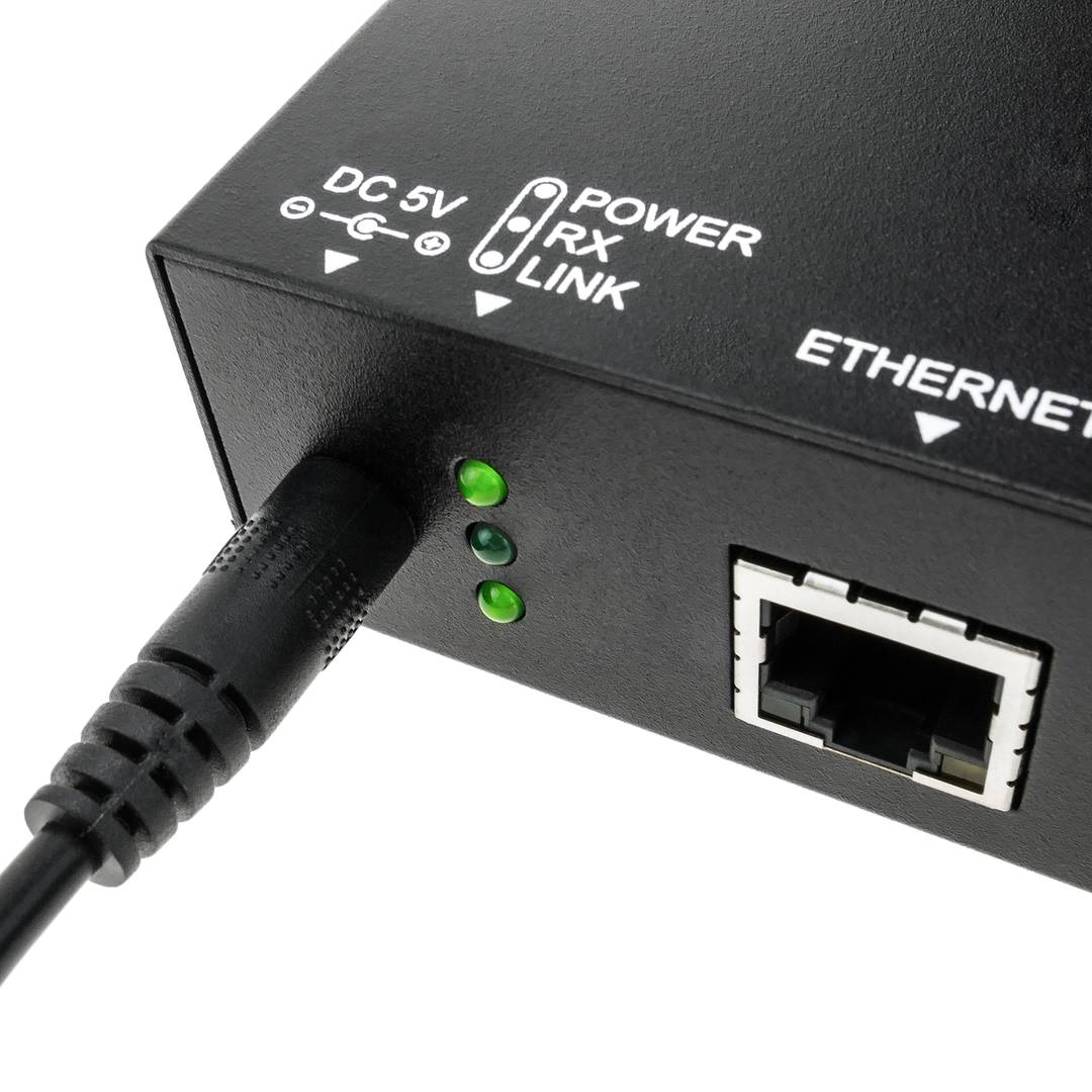 TCP/IP active extender by coaxial and UTP Cat.5 sender and receiver IP03