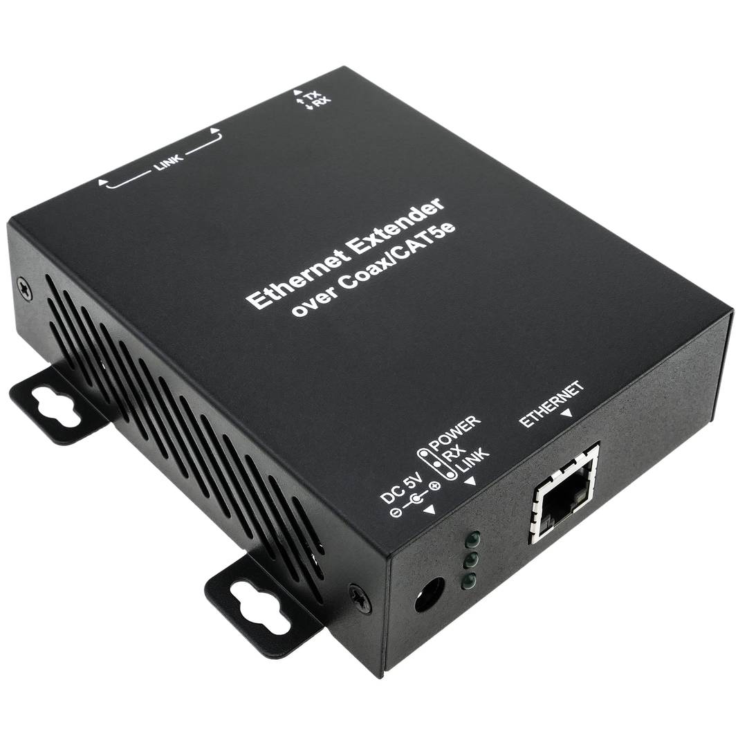TCP/IP active extender by coaxial and UTP Cat.5 sender and receiver IP03