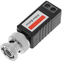 Straight Compact Passive Balun (BNC to Terminal Block 2-pin)