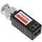 Rechte compacte passieve balun (BNC naar klemmenblok 2-pins)