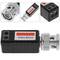 Rechte compacte passieve balun (BNC naar klemmenblok 2-pins)