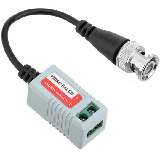 Balun passivo compatto Cavo (da BNC a morsettiera a 2 poli)