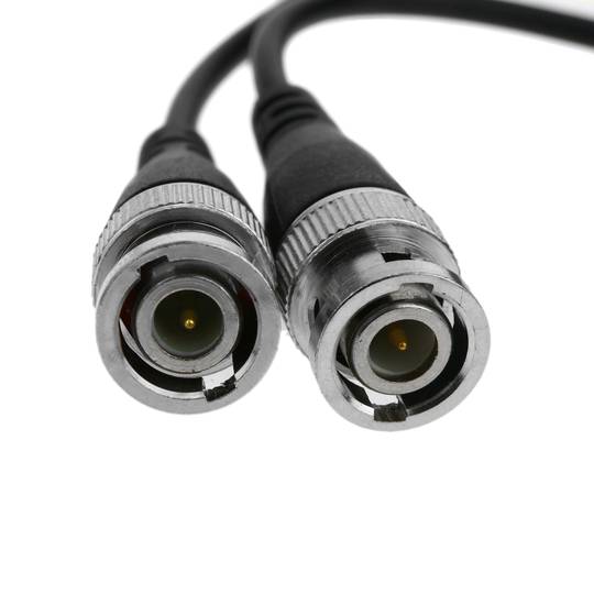 Balun vidéo passive jusqu'à 200m BNC bornes 25cm 2 unités