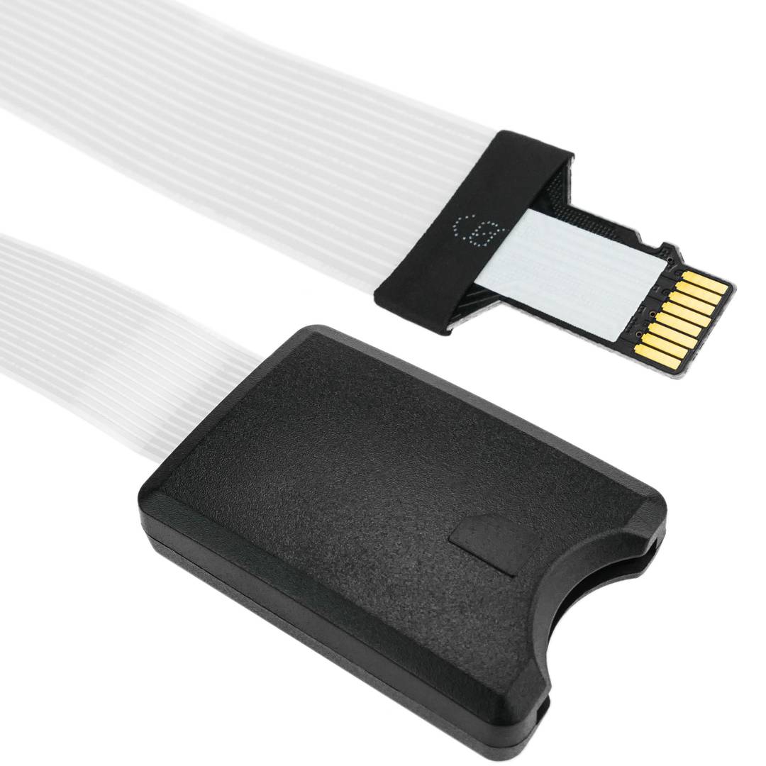 Adaptador de microSD TF a slot de tarjeta SD SDHC SDXC con cable plano de  25 mm - Cablematic