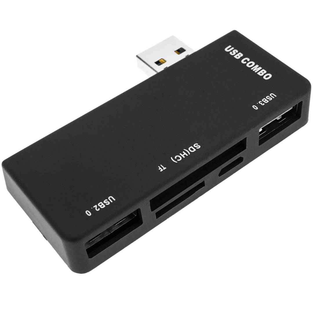 Hub z czytnikiem kart pamięci USB 3.0 SD MicroSD 5 Gbps