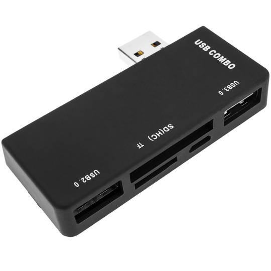 Hub z czytnikiem kart pamięci USB 3.0 SD MicroSD 5 Gbps