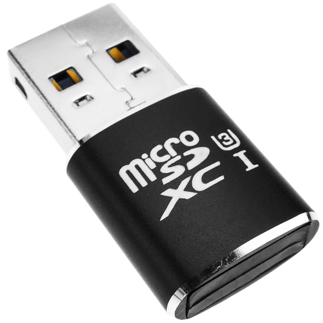 Adaptateur de carte SD Micro SD vers USB 3.0 Type A câble femelle lecteur  de carte mémoire gris
