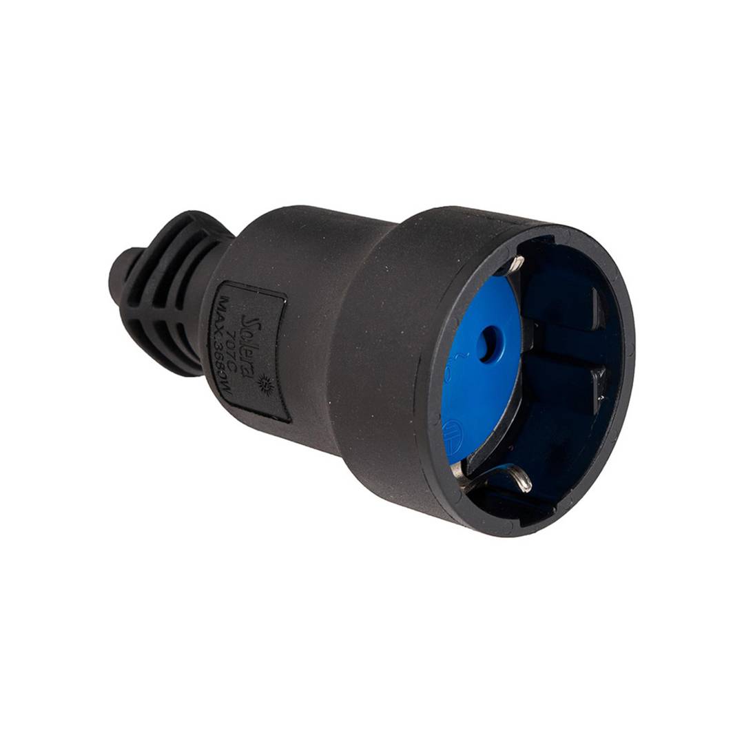 Mobile Gummibasis 2P+T 16A 250V mit 4,8 mm Durchmesser Solera 707C