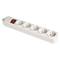 Basis met 5 Schuko-stopcontacten 2P+T 16A 250V 3680W met verlichte schakelaar Solera 8005IL