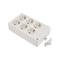 Basis met 6 Duitse stopcontacten 2P+T 16A 250V 3680W Solera 8106