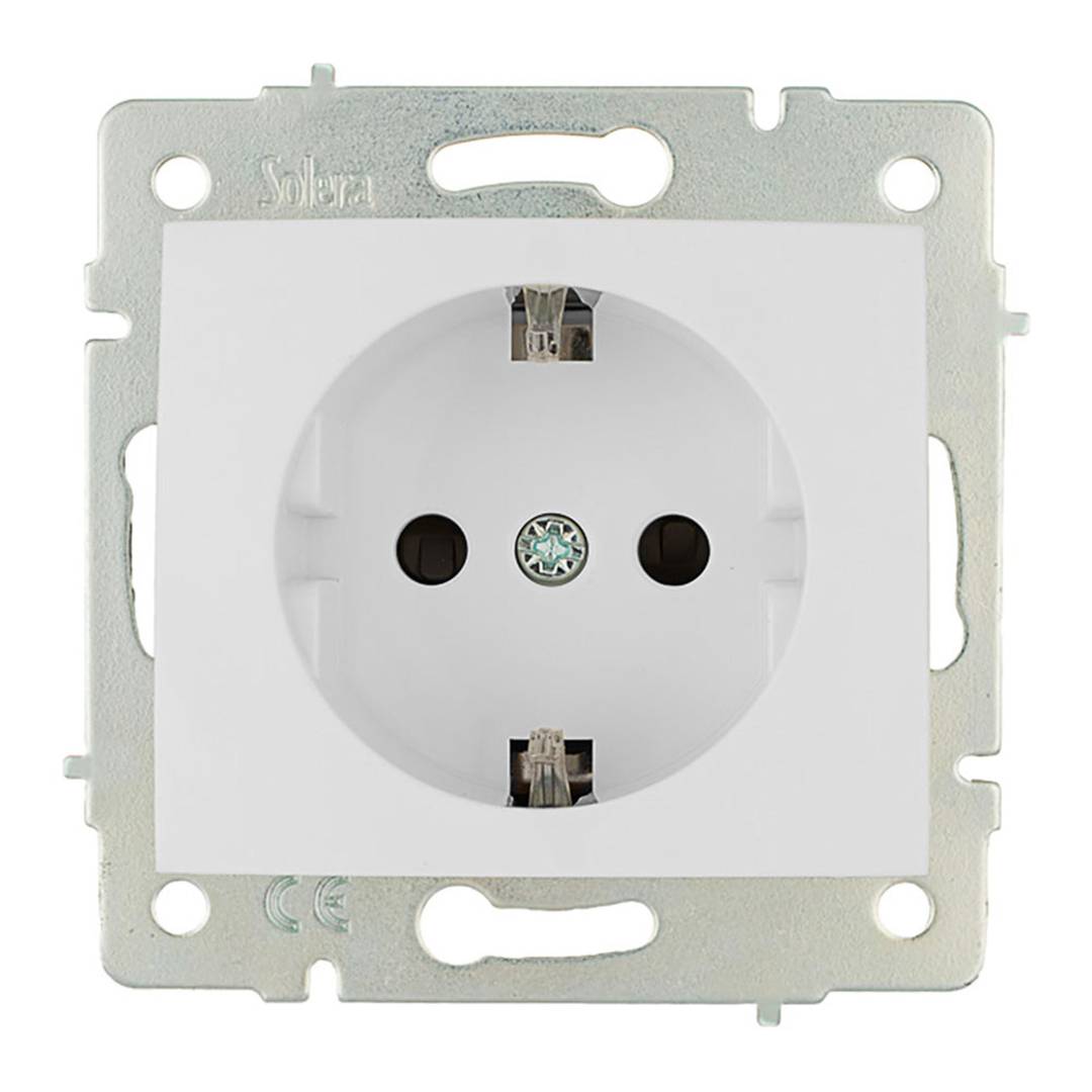 Base fixa para embutir sem moldura de 2P+T 16A 250V Solera ERP60