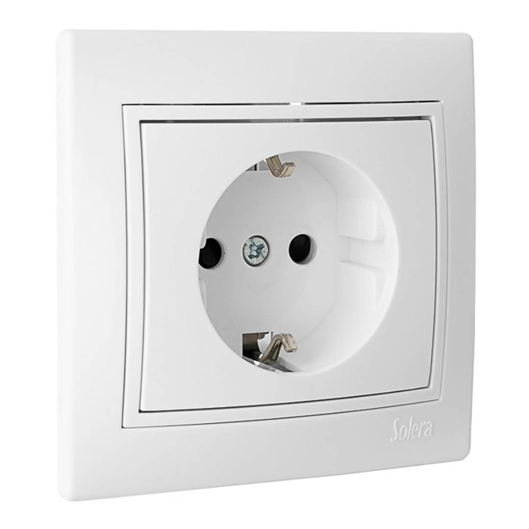 Base fija de empotrar de 2P+T 16A 250V Solera ERP60U