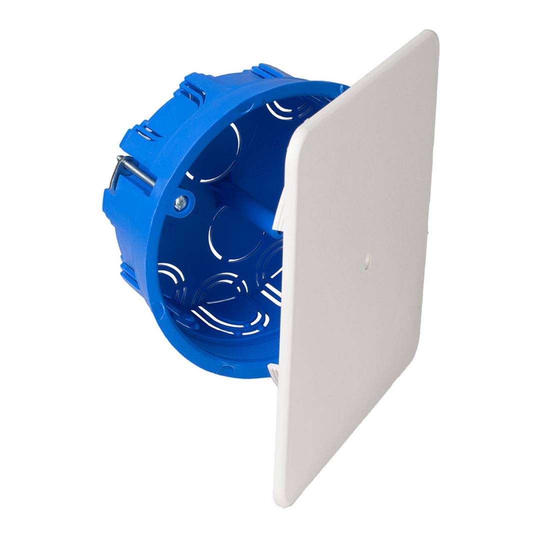 Boîte étanche ronde encastrée avec couvercle carré 100x46mm Solera 5514GW