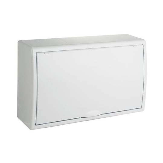 Recessed distribution box for 12 elements + 4 sealable 407x247x104mm Solera 8698