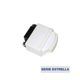 CableMarkt - Interruptor doble 80x80mm color blanco empotrable a la pared  serie Lille