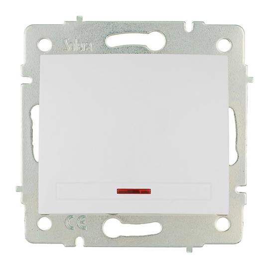 Lichtschakelaar 10AX 250V 83x81mm Solera ERP02ILQC
