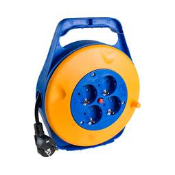 Elektrische kabelhaspel 4 Schuko 2P+E 16A 230V 10m Solera 7412/1
