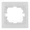 Cadre simple pour 1 mécanisme encastré 83x81x10mm de couleur blanche Solera ERP71U