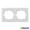 Double frame for 2 recessed mechanisms 154x81x10mm white Solera ERP72U