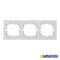 Rama potrójna na 3 mechanizmy wpuszczane 225x81x10mm biała Solera ERP73U