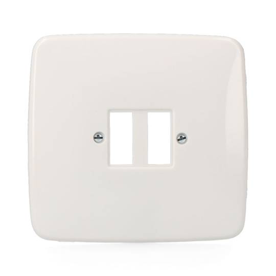 Placa embellecedora grande para 2 elementos de 120x115x8mm Solera 421