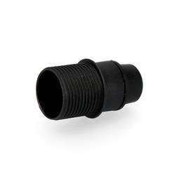 Portalampada nero per 1 lampadina con semifiletto E-14 Solera 6584CTN