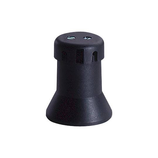 Suporte de lâmpada preto para 1 lâmpada E-27 Solera 6109