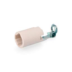 Portalampada bianco per 1 lampadina E-14 Solera 479-J