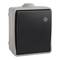 Pulsante impermeabile 10A 250V IP54 65x80x55mm Pavimento R64032
