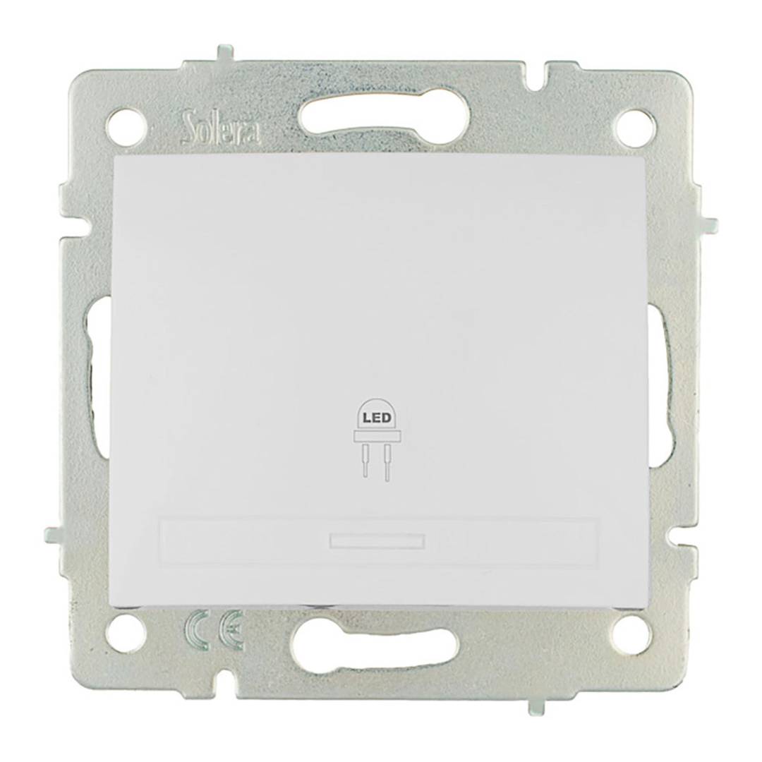 Frameless recessed LED light dimmer 10A 250V 83x81 mm white color Solera ERP31LED