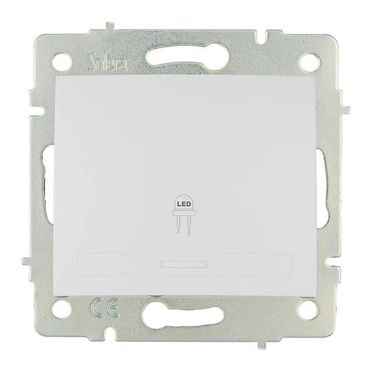 Frameless recessed LED light dimmer 10A 250V 83x81 mm white color Solera ERP31LED