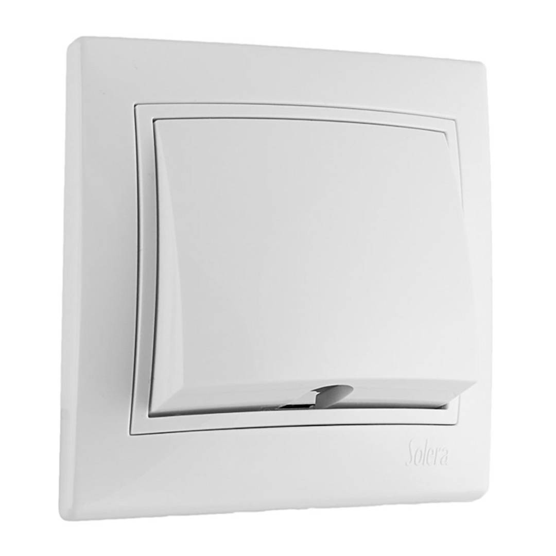 Recessed cable outlet with 3x2.5m² frame in white color Solera ERP40U