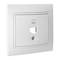 Trim cover with frame for RJ45 cat6 data socket 83x81x10mm white Solera ERP88/1U