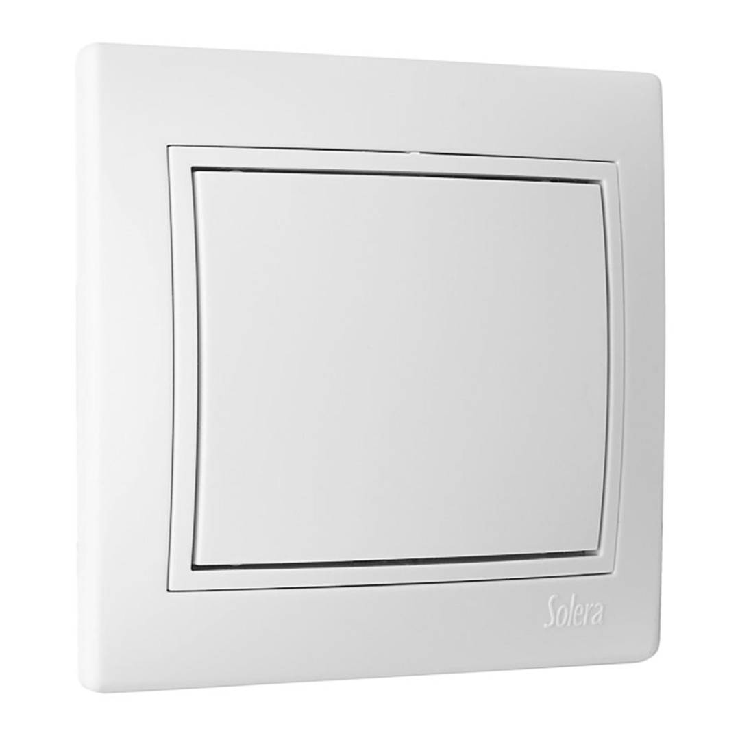 Cache aveugle encastré avec cadre 83x81mm de couleur blanche Solera ERP75U