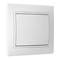 Cache aveugle encastré avec cadre 83x81mm de couleur blanche Solera ERP75U