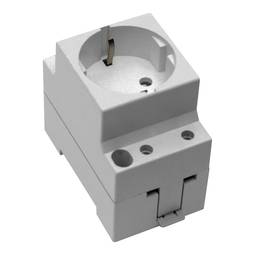 Sockel für Profil mit 1 Schuko-Stecker Typ TL 2P+E 16A 250V Floor 99