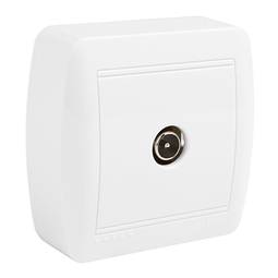 Aufputzsockel für Fernsehsignalsteckdose 74x72x28mm weiß Solera MUR94U