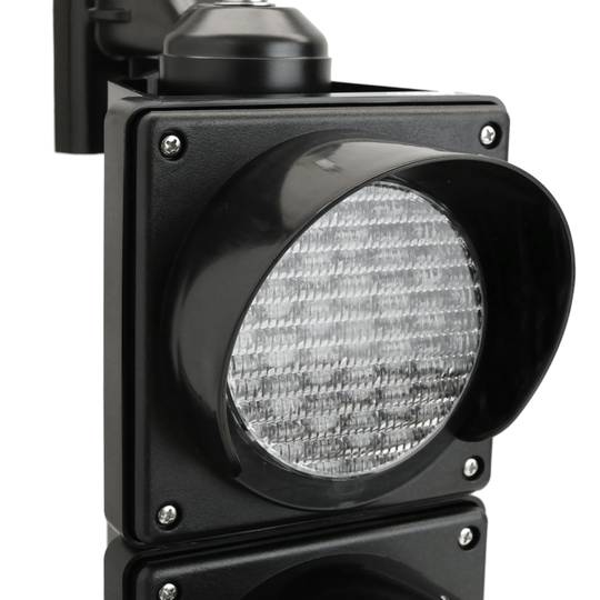 Sygnalizacja świetlna do wewnątrz i na zewnątrz IP65 czarna 2 x 100 mm 12-24 V z zielonymi i czerwonymi światłami LED
