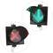 Feu à LED pour feu de signalisation IP65 200mm 12-24V flèche verte et croix rouge