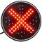 Feu à LED pour feu de signalisation IP65 200mm 12-24V flèche verte et croix rouge