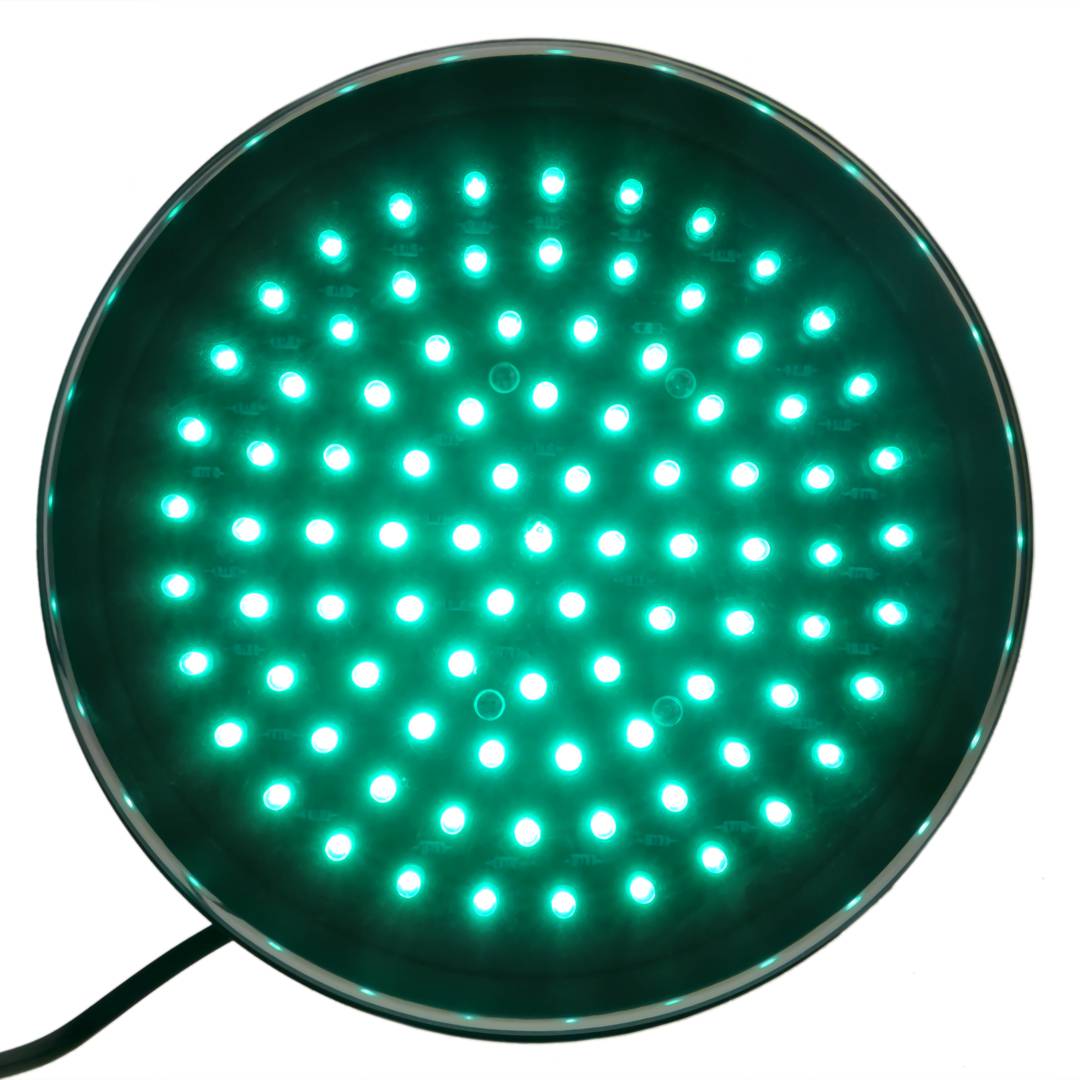 Luce a LED per semaforo IP65 200mm 12-24V verde - Cablematic