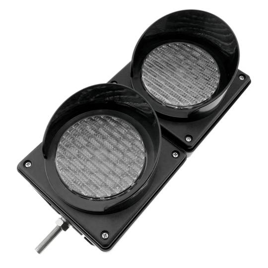 Feu de circulation pour intérieur et extérieur IP65 2 x 100mm 220V avec LEDs vert et rouge