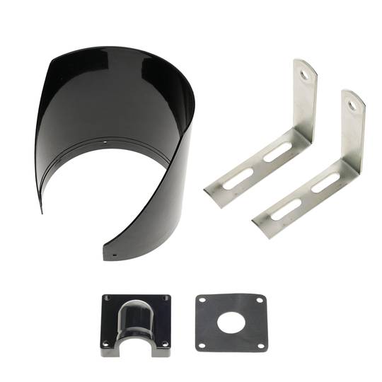 Semáforo para interior y exterior IP65 negro de 2 x 200mm de 220V con luces LED verde y roja