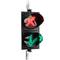 Semàfor per a interior i exterior IP65 negre de 2 x 200 mm de 220 VAC amb verd-fletxa i vermell-creu