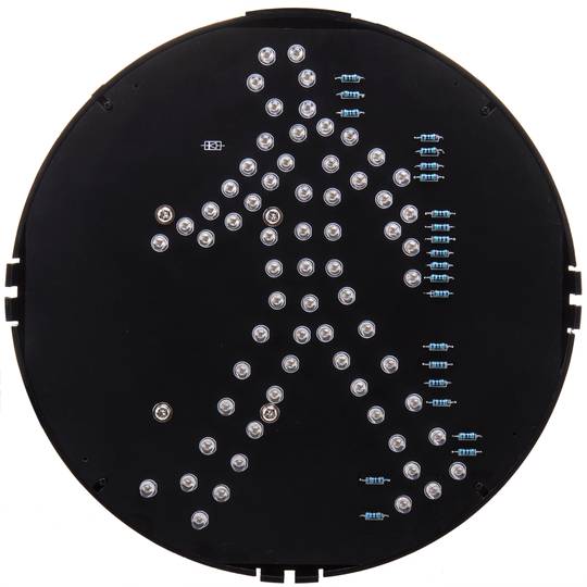 Luce LED per semaforo IP65 200mm 12-24V pedonale verde