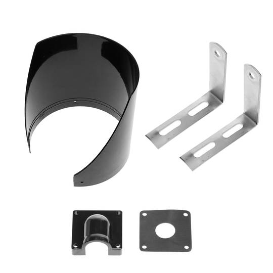 Traffic light for indoor and outdoor IP65 black 2 x 200mm 220V with green and red for pedestrians