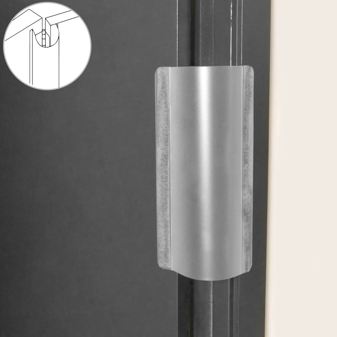 Protective child safety strip for door hinges 3 units